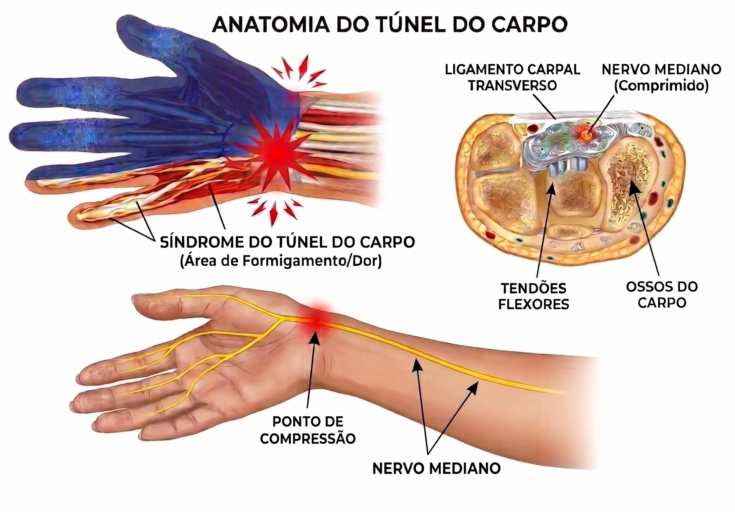 Anatomia do túnel do carpo