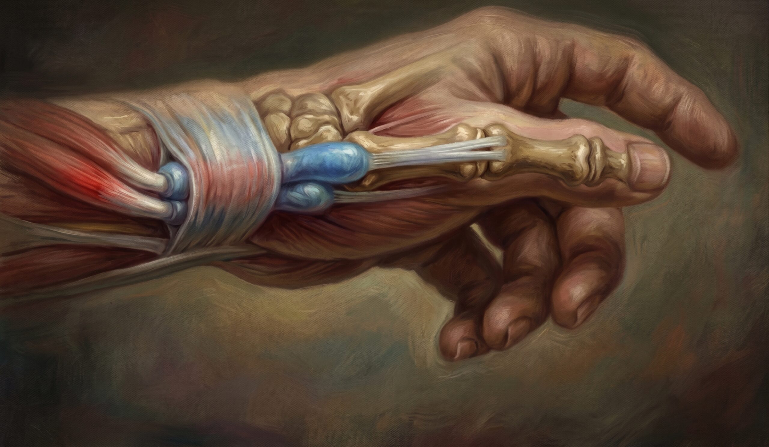 Anatomia do primeiro compartimento extensor do punho, onde ocorre a tenossinovite de De Quervain (polegar de mãe)